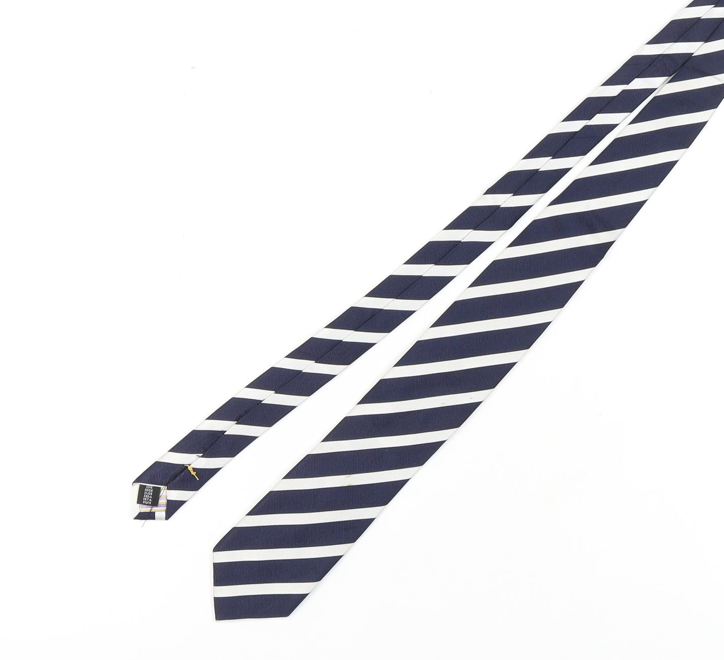 Berwin & Berwin Men's Blue Striped Silk Tie