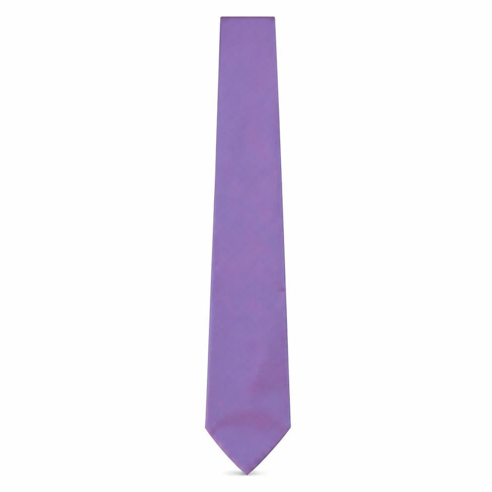 Bäumler Men's Purple Silk Tie