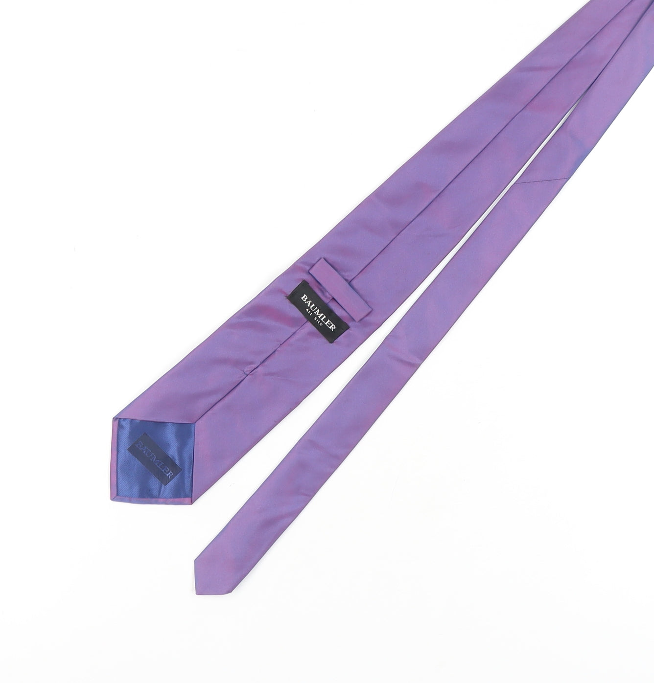 Bäumler Men's Purple Silk Tie