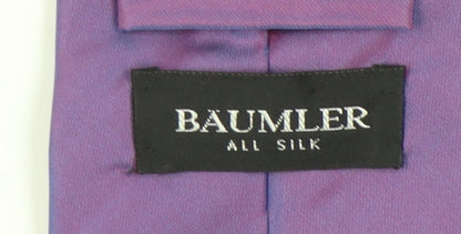 Bäumler Men's Purple Silk Tie