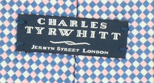 Charles Tyrwhitt Men's Blue Check Silk Tie