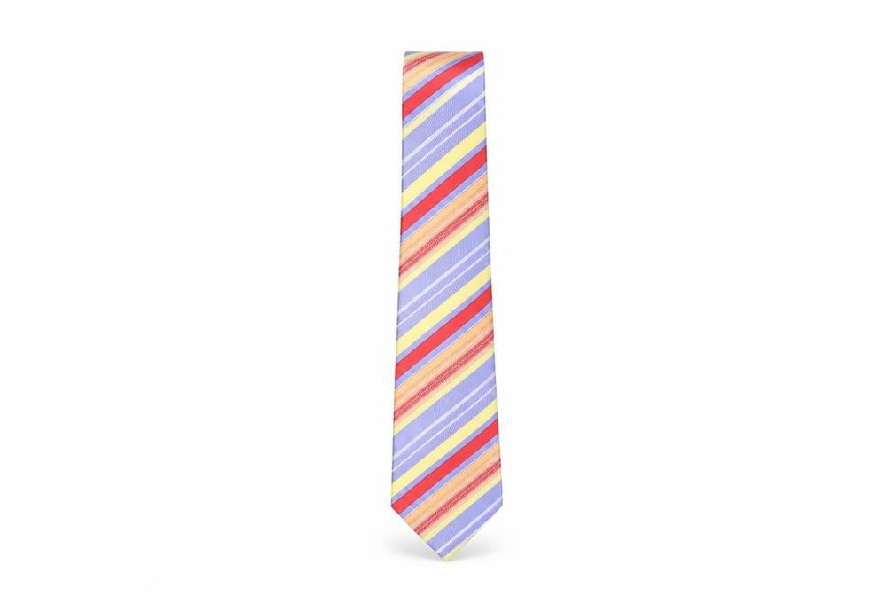 Andrea Sorrenti Men's Multicoloured Slim Silk Tie