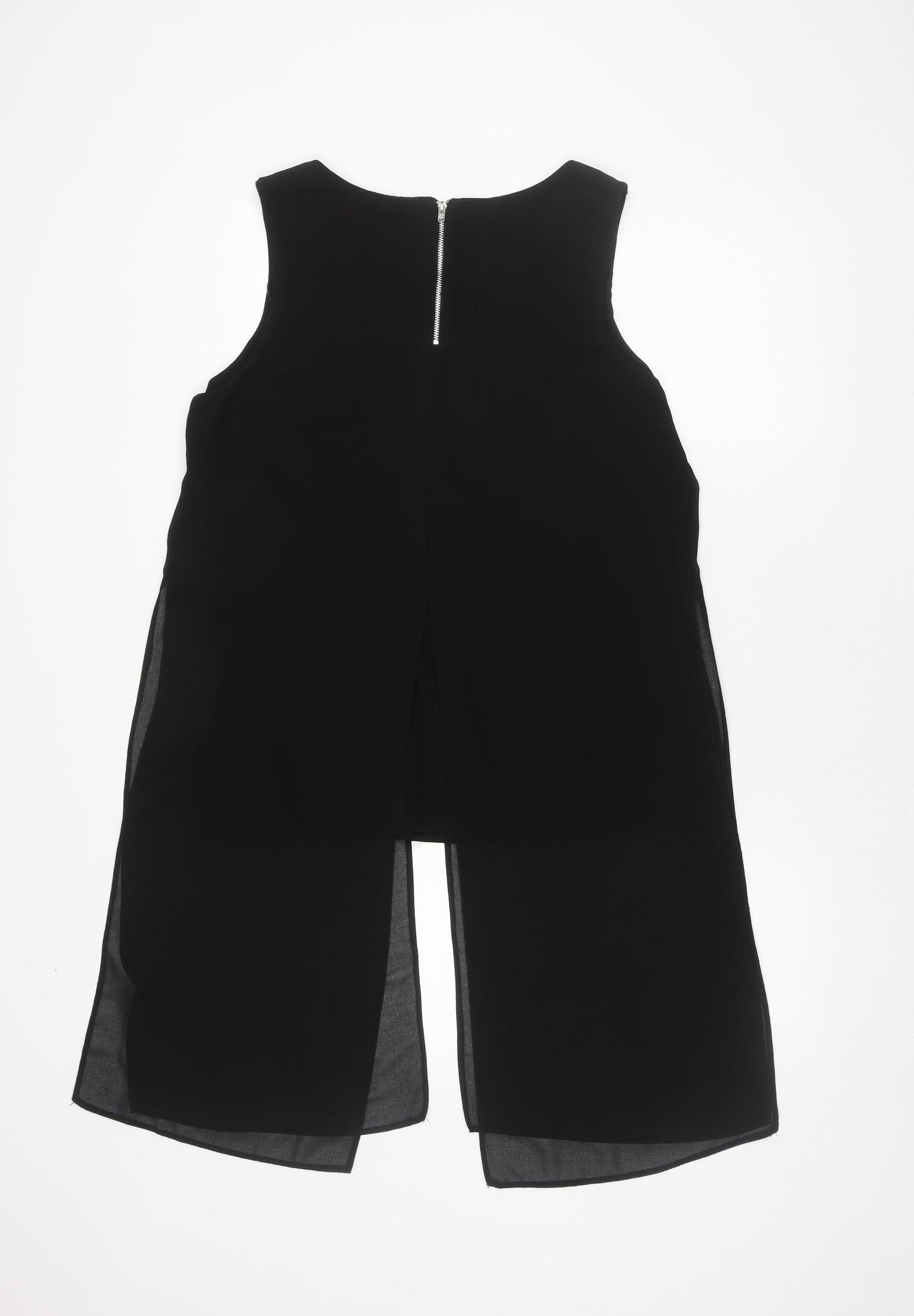 Star by Julien Macdonald Black Zip Sleeveless Top Women