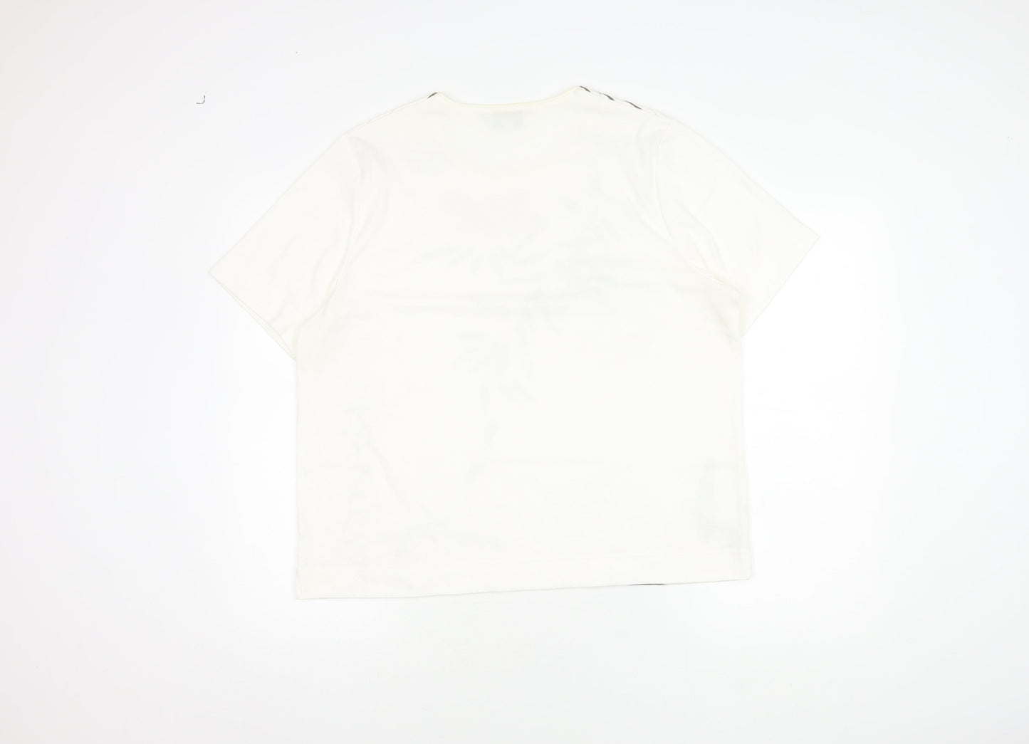 TIGI Wear Women's White Floral Plus Size T-Shirt