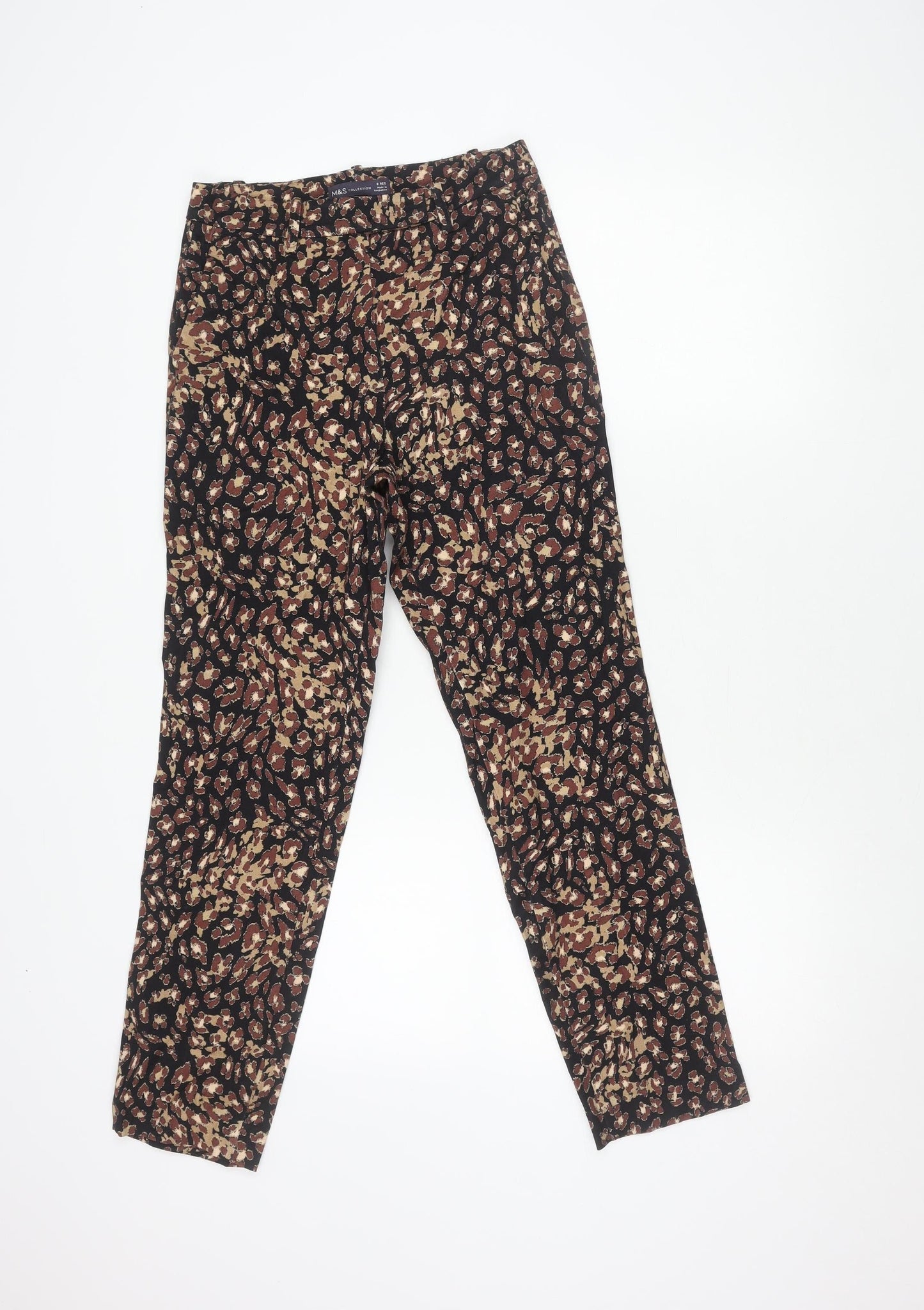 Marks and Spencer Women's Animal Print Trousers - Size 8