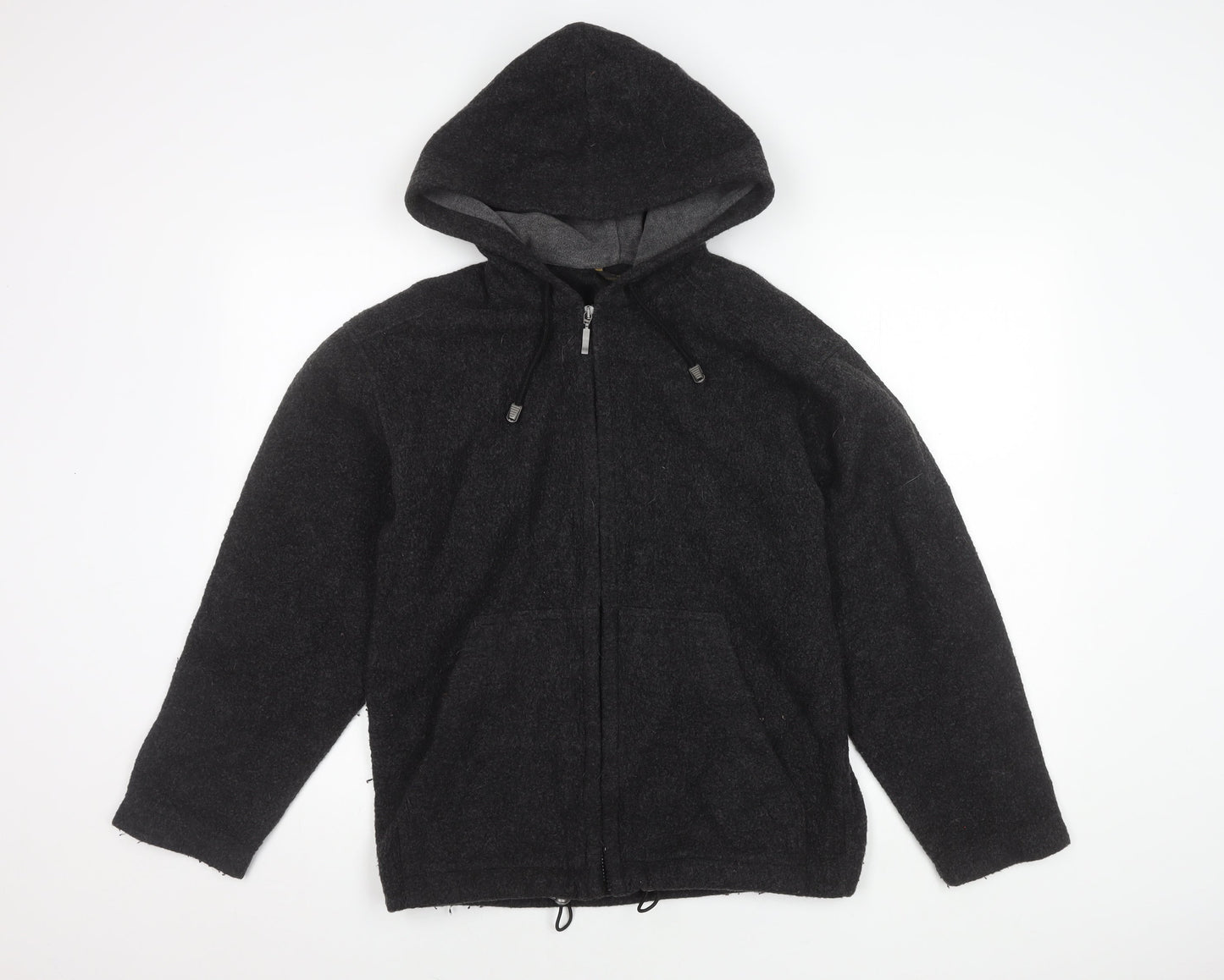 Marks and Spencer Men's Grey Hooded Jacket Size S