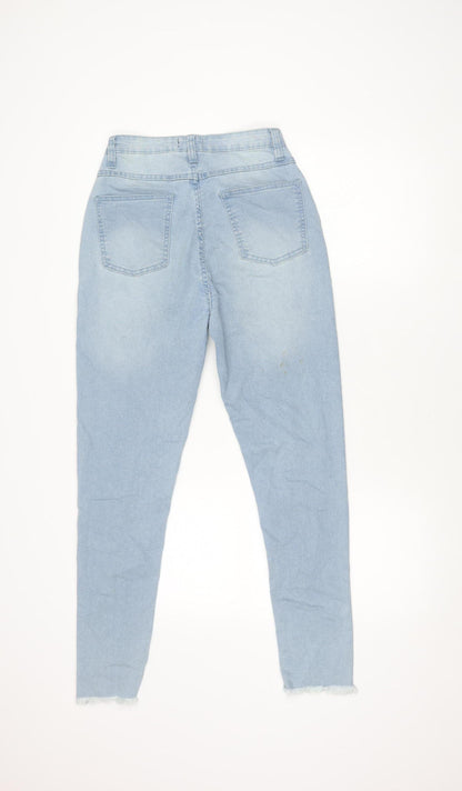 PRETTYLITTLETHING Women's Blue Denim Jeans UK 8