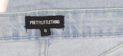 PRETTYLITTLETHING Women's Blue Denim Jeans UK 8