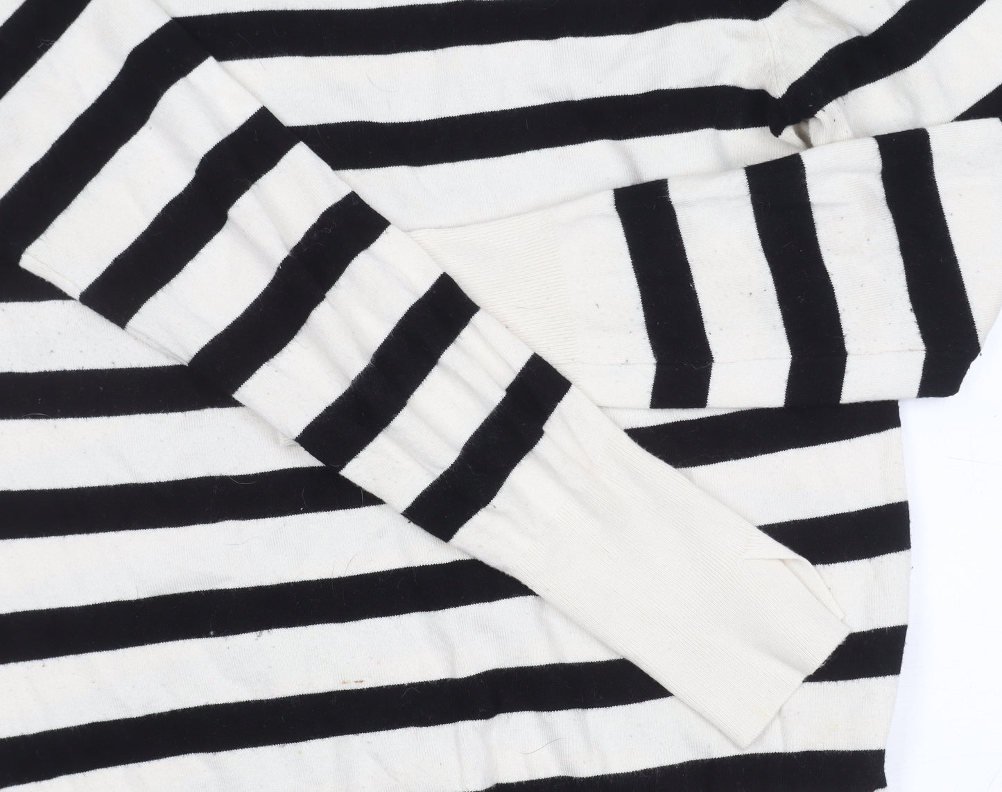 Zara Women's Black XL Striped Pullover Jumper
