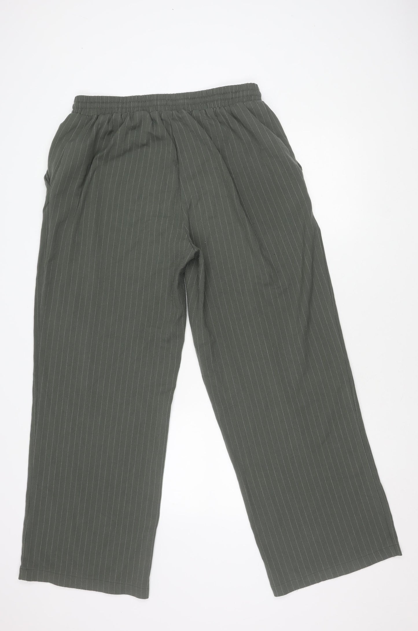 ASOS Women's Striped Grey Trousers Size 14