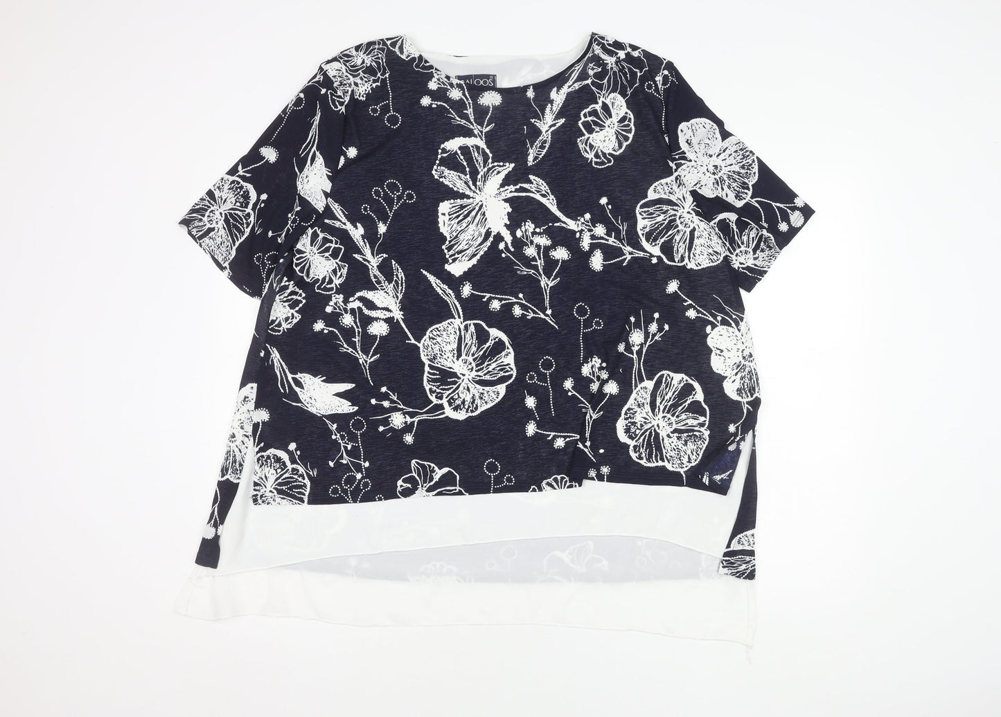 Saloos Women's Multicoloured Floral Top, Size 20