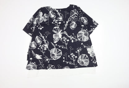 Saloos Women's Multicoloured Floral Top, Size 20