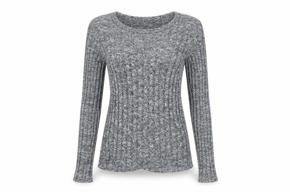 Topshop Women's Grey Knit V-Neck Pullover Jumper Size 12