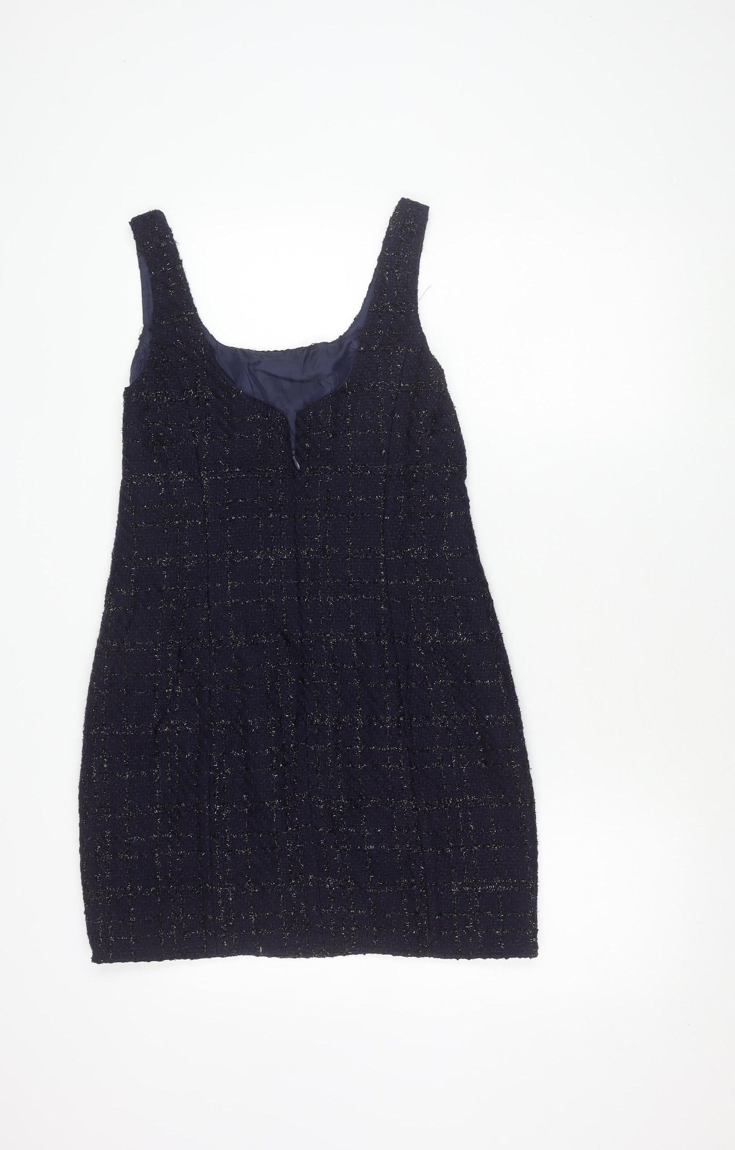 New Look Women's Blue Sleeveless Party Dress, Size 12