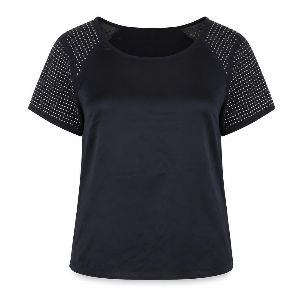 Dorothy Perkins Women's Black Studded Top Size 12