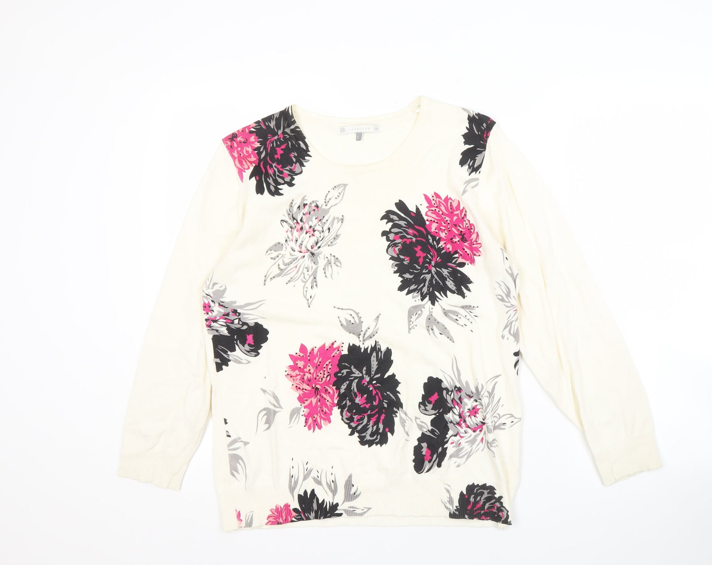 Lakeland Women's Multicoloured Floral Pullover Jumper, L