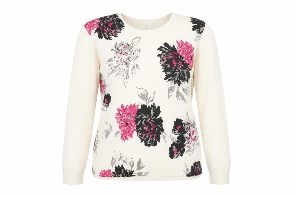 Lakeland Women's Multicoloured Floral Pullover Jumper, L