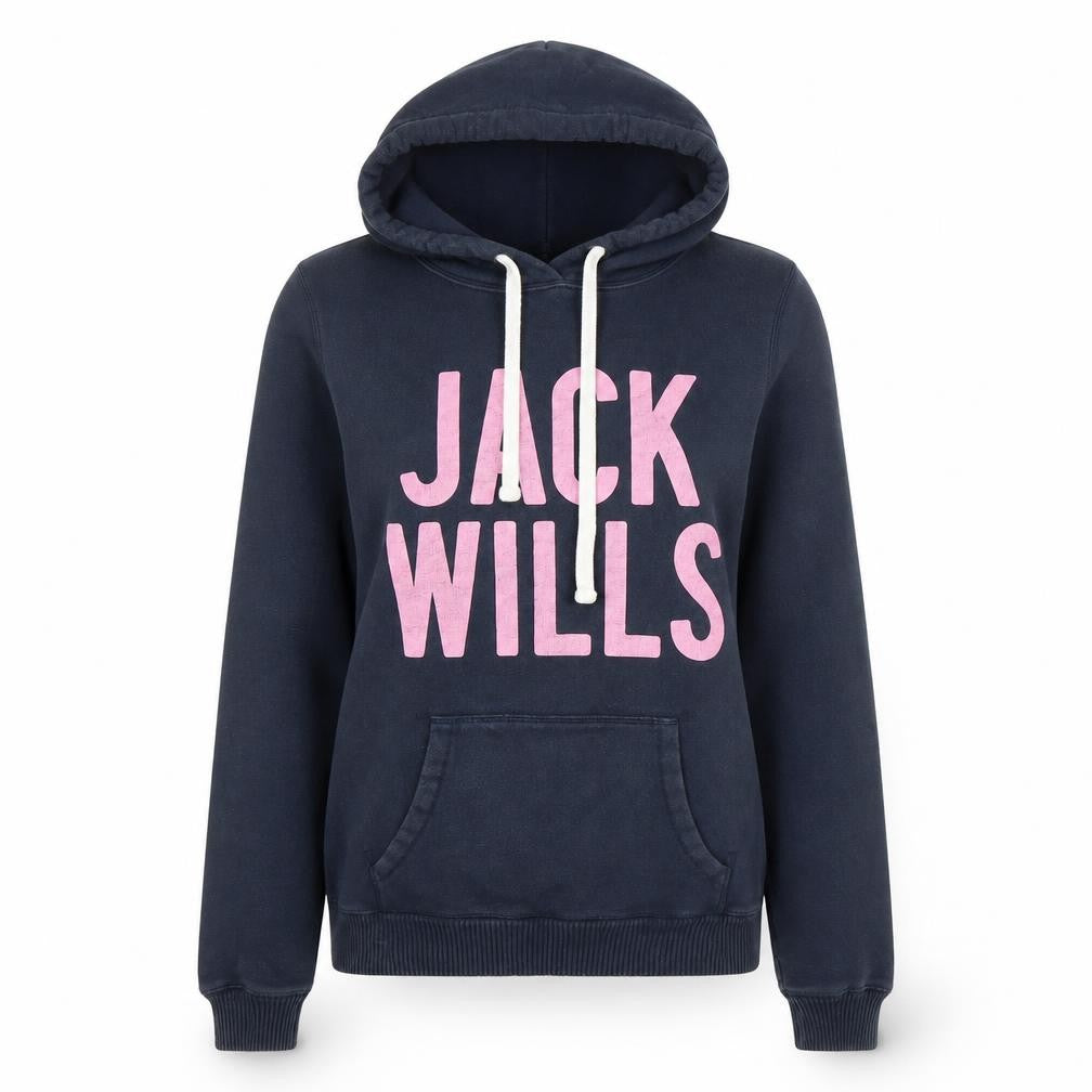 Jack Wills Women's Blue Pullover Hoodie, Size 8