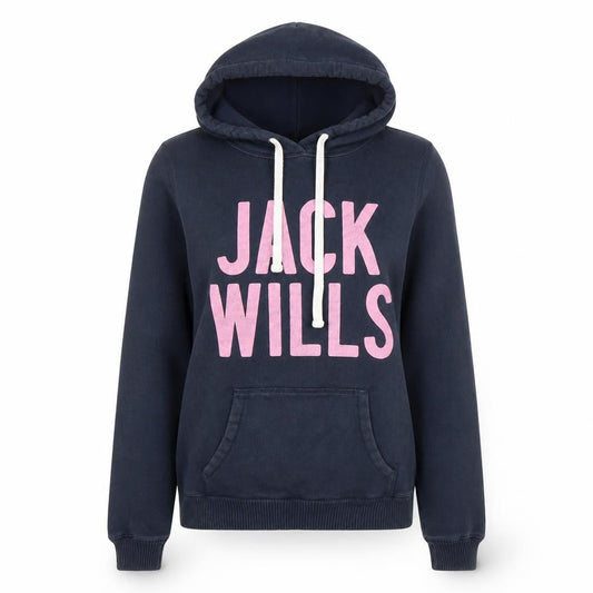 Jack Wills Women's Blue Pullover Hoodie, Size 8