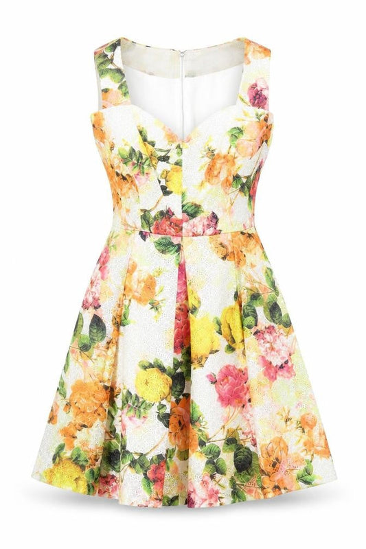Louche Women's Multicoloured Floral Dress Size 12