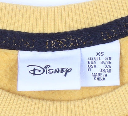 Preloved Disney Women's Yellow Lion King XS Pullover Sweatshirt - Label