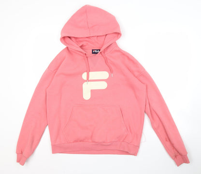 Additional front view of Fila Women's Pink Hoodie XS