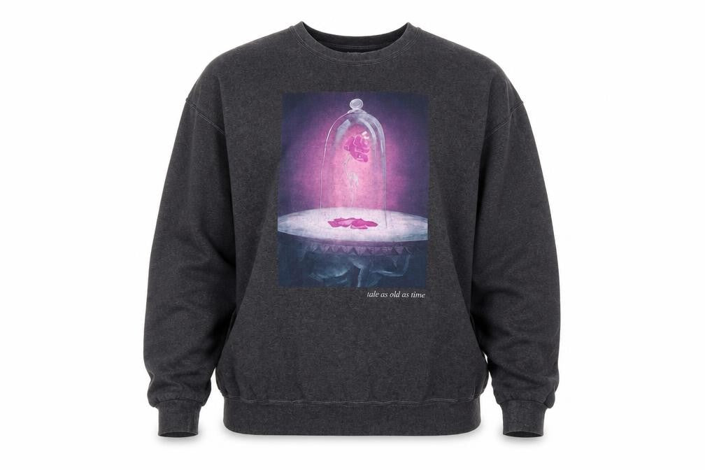 Disney Princess Women's Grey 2XL Pullover Sweatshirt