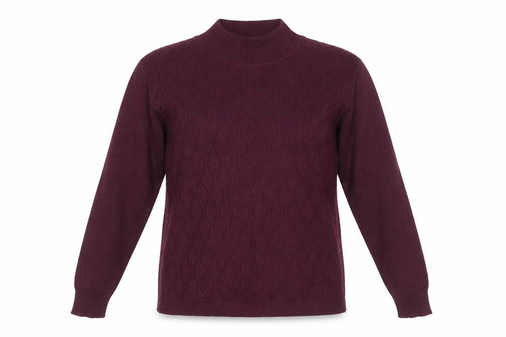 Eastex Women's Purple High Neck Jumper Size 12