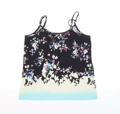 Warehouse Women's Black Floral Camisole Size 10