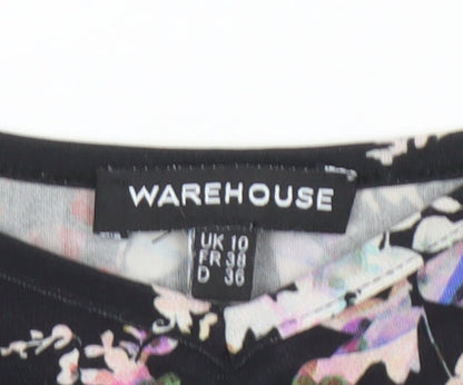 Warehouse Women's Black Floral Camisole Size 10