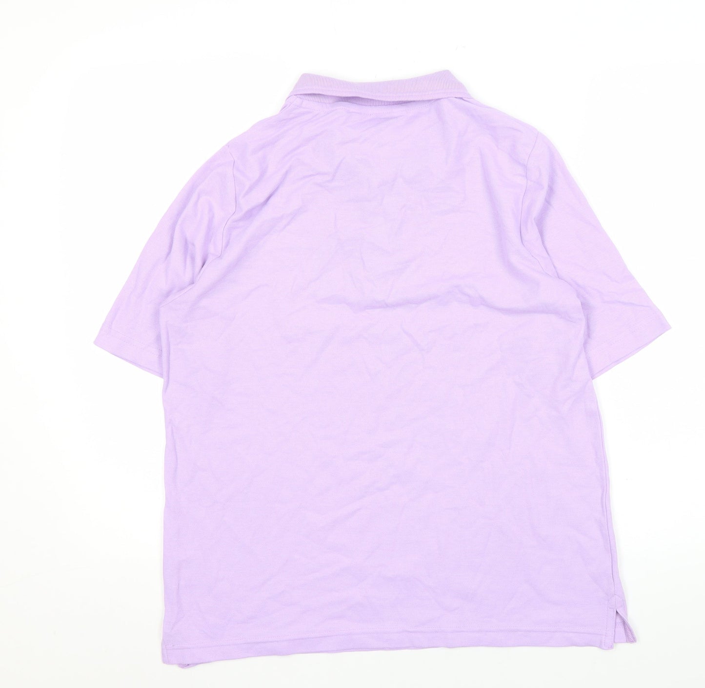 ISLE Women's Purple Polo Shirt M Short Sleeve