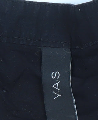 Y.A.S Women's Black V-Neck Dress, Size M, Casual