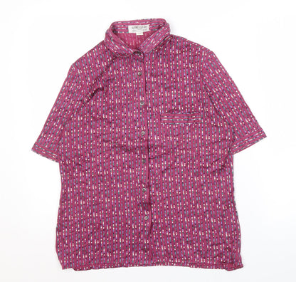 Additional front view of Jaeger Women's Multicoloured Button-Up Shirt, size 10