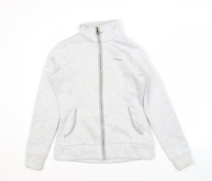 Additional front view of Brasher Women's Grey Full Zip Jacket, size 12