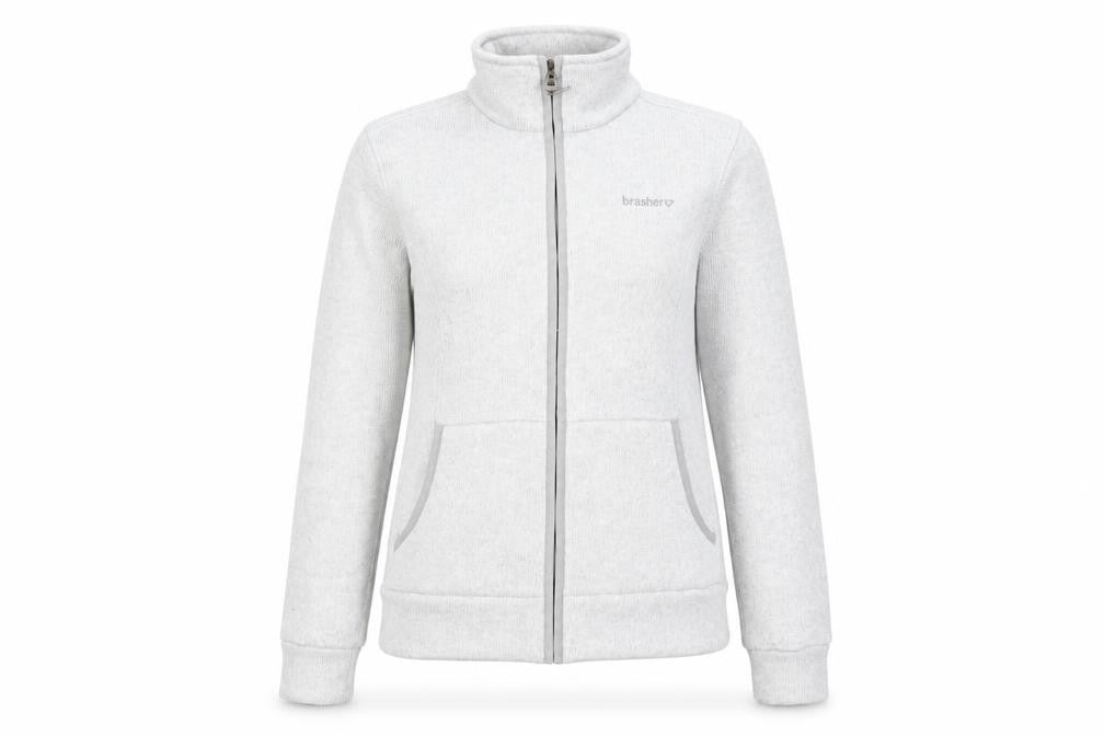 Brasher Women's Grey Full Zip Jacket Size 12
