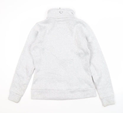 Back view of Brasher Women's Grey Full Zip Jacket, size 12