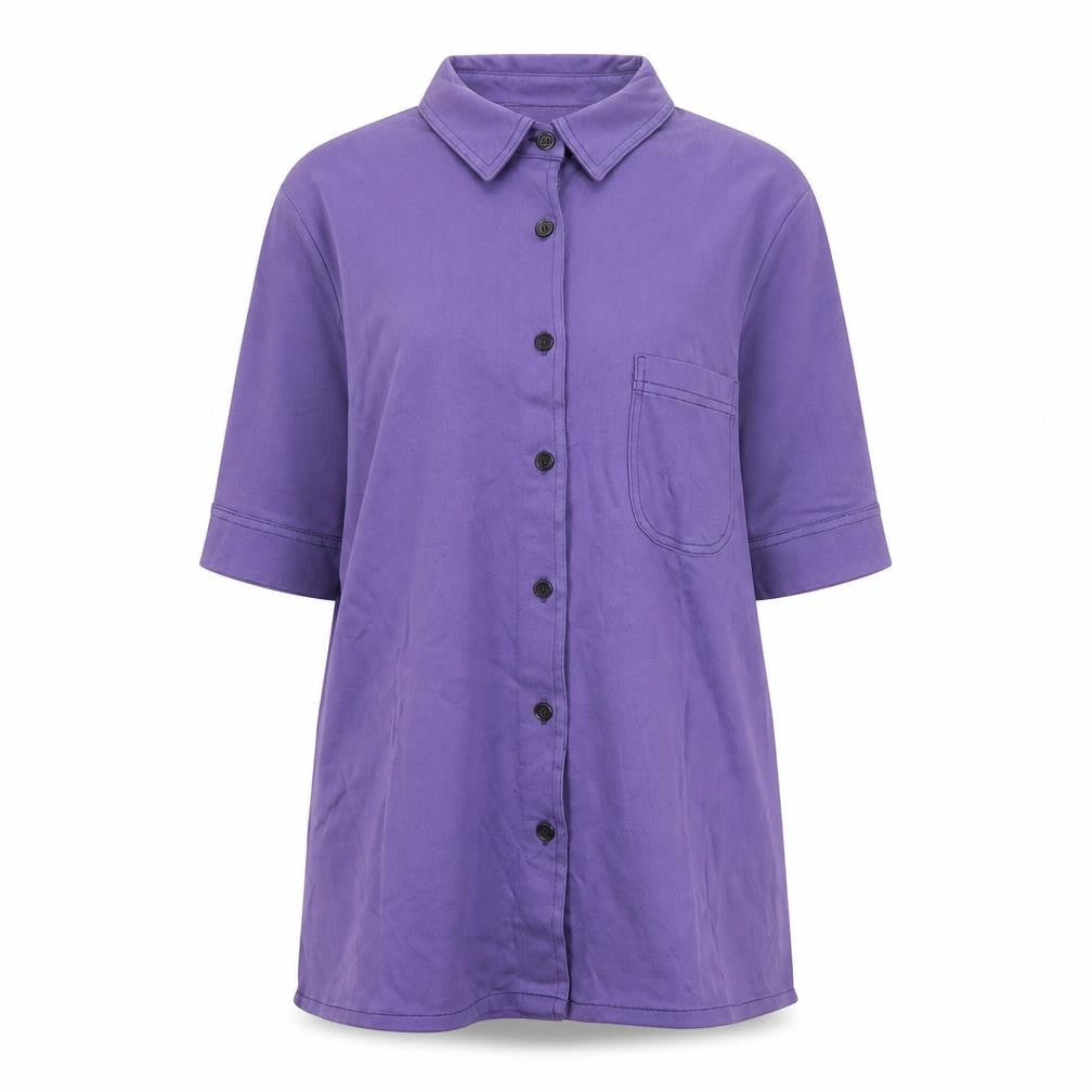 Jaeger Women's Purple Button-Up Shirt, Size 10