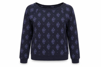 Gilly Hicks Women's Blue Floral Pullover Sweatshirt M