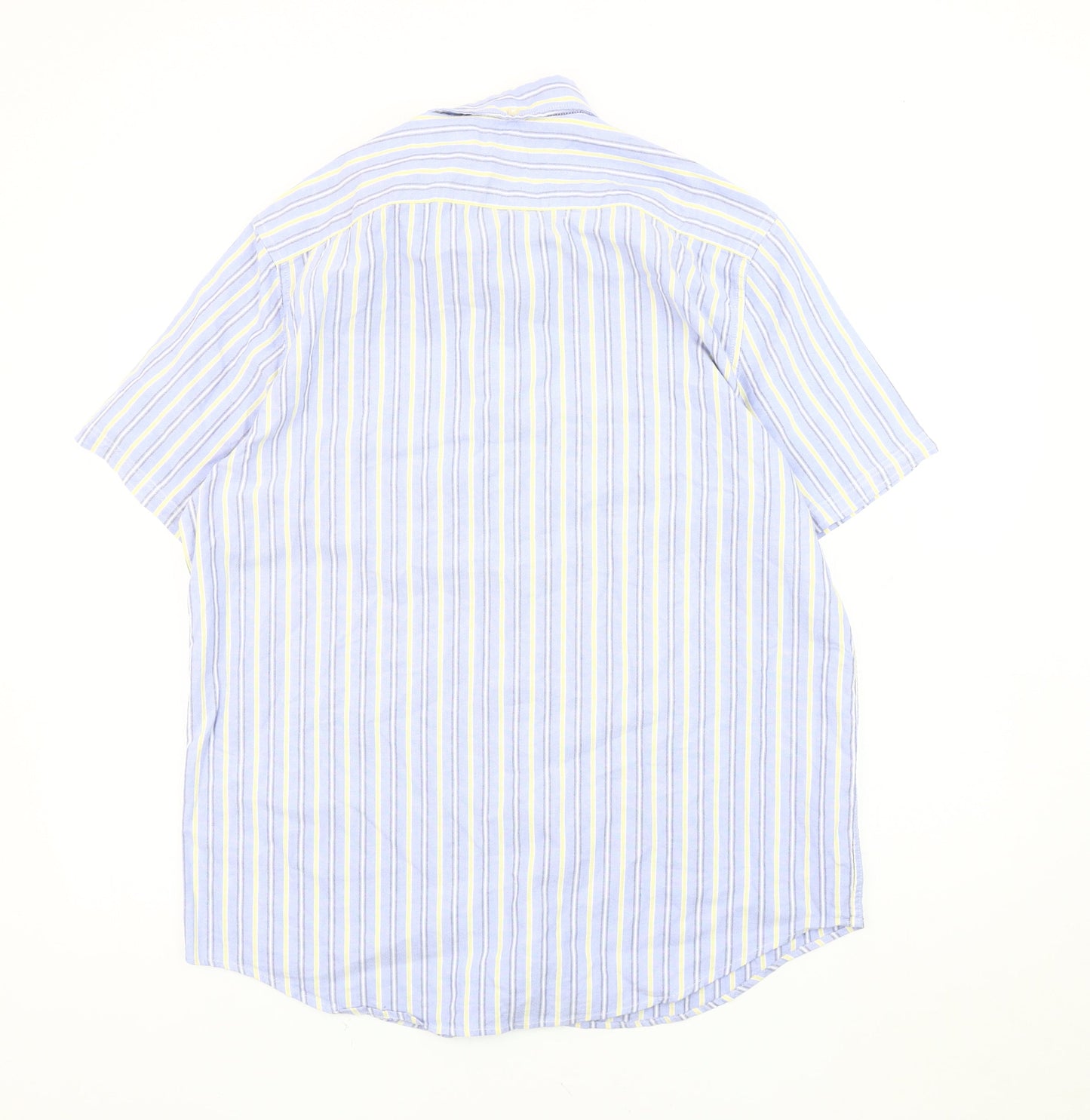 Next Men's Multicoloured Striped Oxford Shirt Large