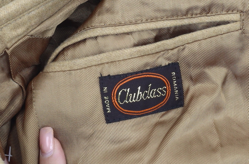 Clubclass Men's Beige Blazer Jacket Size 36