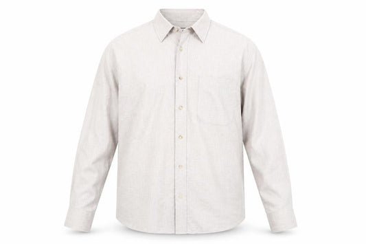 Marks & Spencer Men's Beige Long Sleeve Shirt