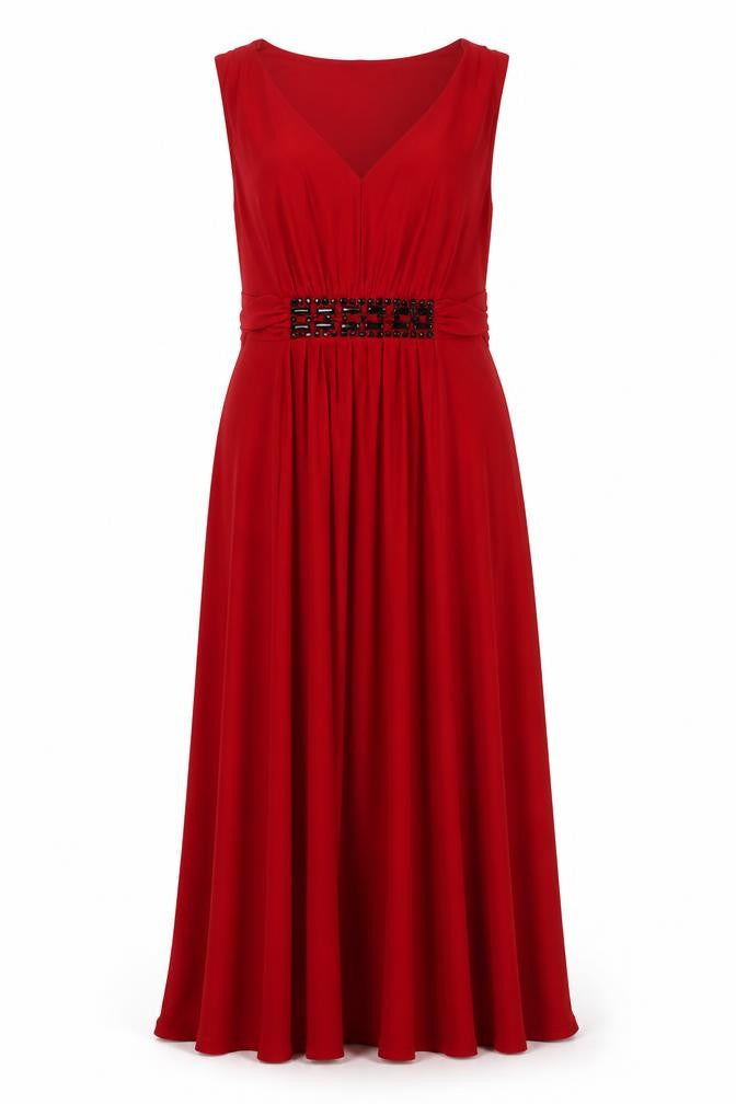 David Emanuel Women's Red Party Dress, Size 12