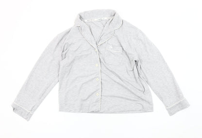 Jack Wills Women's Grey Pyjama Shirt Size 8