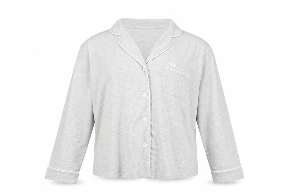 Jack Wills Women's Grey Pyjama Shirt Size 8