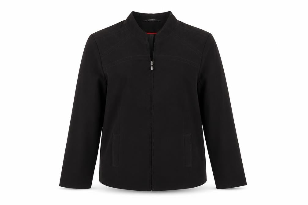 Bonmarché Women's Black Jacket Size 16 Full Zip Casual