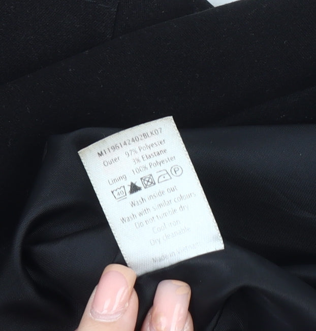 BM Women's Black Jacket Size 16 Full Zip Casual