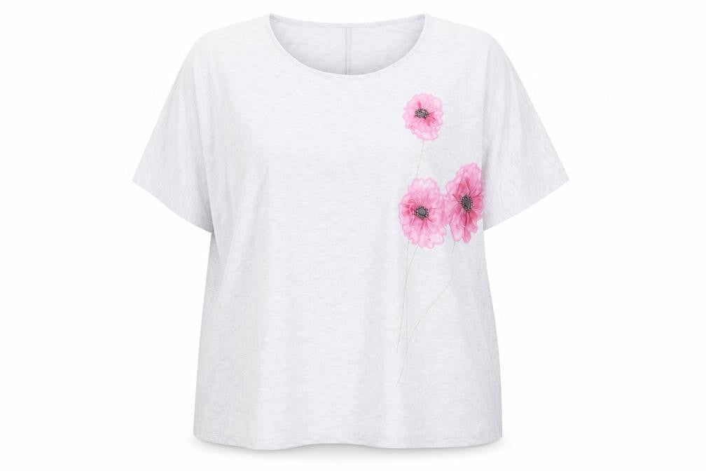 RJR John Rocha Women's Grey T-Shirt Size 16