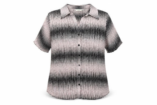 Marks and Spencer Women's Black Polka Dot Shirt Size 18