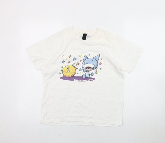 The Phoenix White Anime T-Shirt Unisex Size L