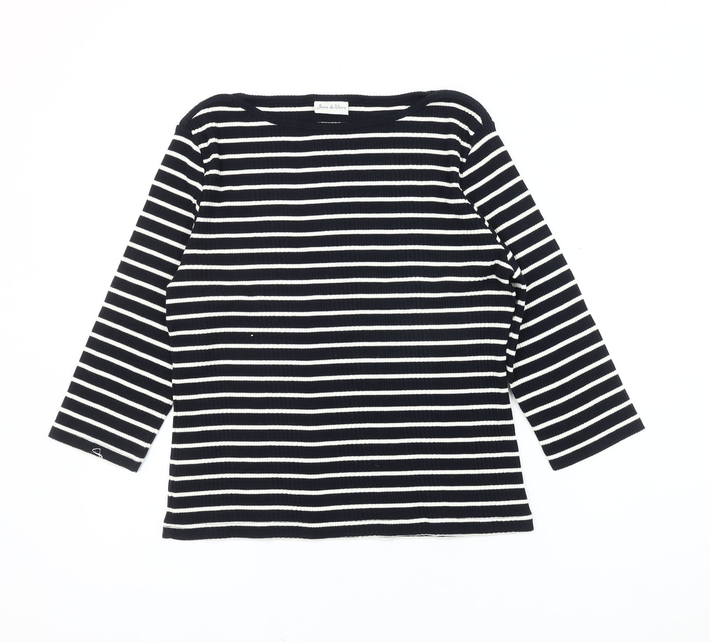 Joie de Vivre Women's 3/4 Sleeve Striped T-Shirt